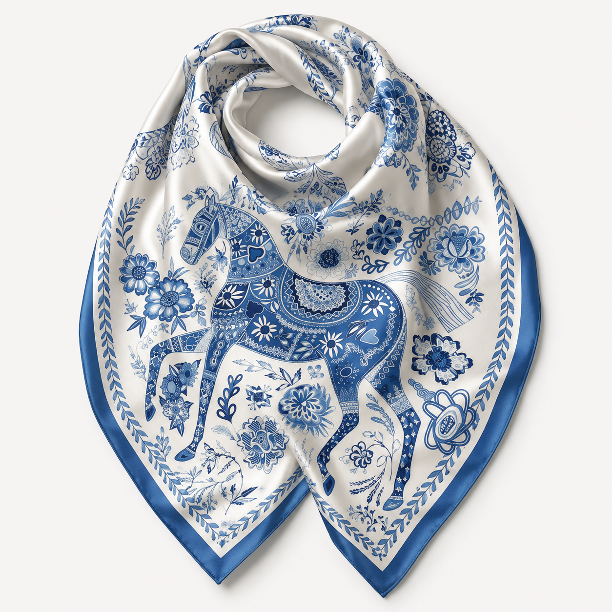 Horse Year Silk Scarf