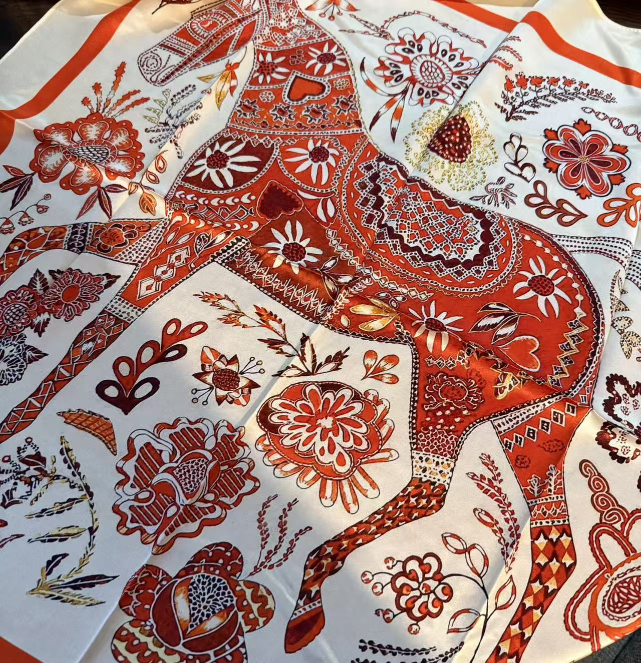 Horse Year Silk Scarf